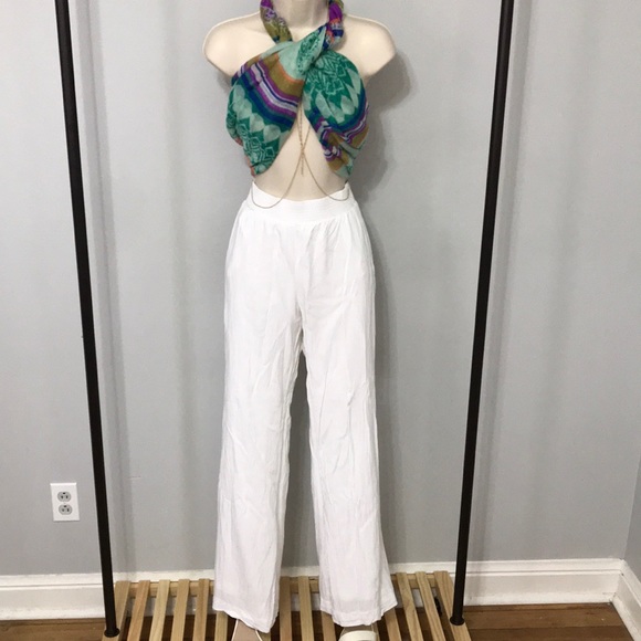 White Wide leg pants - Picture 2 of 7